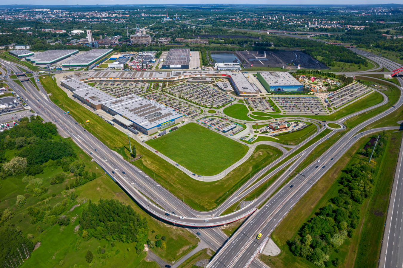 Gliwice theme parc birds eye